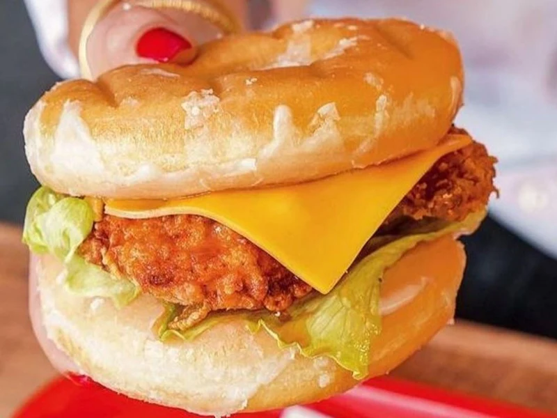 The Doughnut Chicken Burger